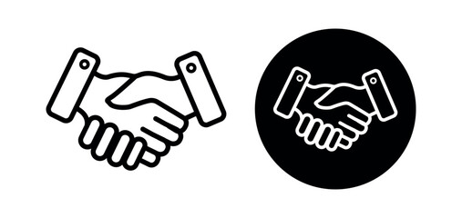 Handshake icon set. partnership, business agreement, partnership deal and others. handshake symbol for apps, ui, website, design element png and vector illustration on transparent background