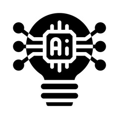 AI glyph icon