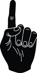 thumbs up sign vector illustration
