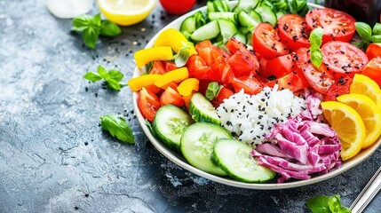 Vibrant Vegetable Rice Bowl A Healthy Colorful Meal