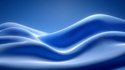 Obraz premium Serene Blue Abstract Waves Background Texture.