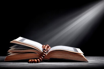 Quran, a central scripture in Islam that guides Muslims in their faith and worship, with its divine verses and surahs reflecting deep spirituality and belief in God and the words of the Prophet.