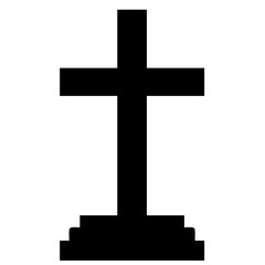 silhouette of a religious cross