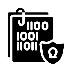 encryption glyph icon