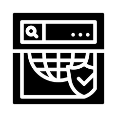 safe browsing glyph icon