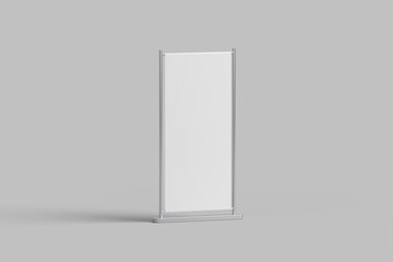 Rollup Banner Mockup. 3D Render
