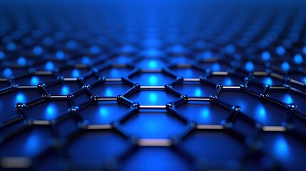 Obraz premium Hexagonal Lattice Structure