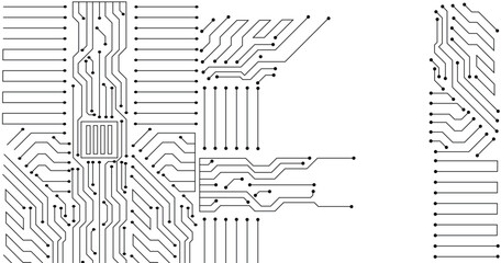 Seamless pattern with chip. 