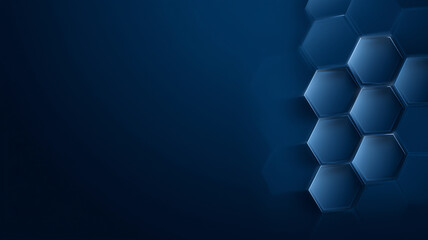 abstract biomedical background with hexagons and honeycombs