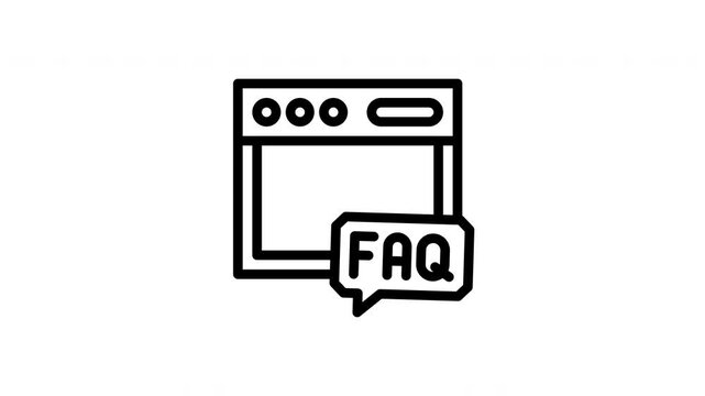 FAQ animated icon