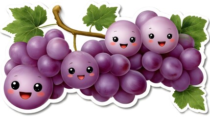 vector illustration of grapes
