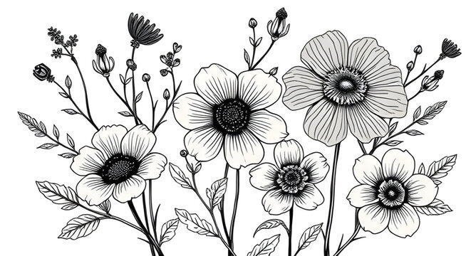 seamless botanical art, ornamental floral design, luxury flower background, seamless rose pattern, hibiscus seamless design, seamless tulip pattern, exotic flower background, daisy seamless pattern, w