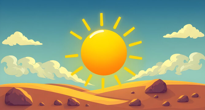 sun vector background