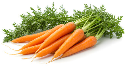 Fresh Organic Carrots A Bunch of Healthy Vegetables