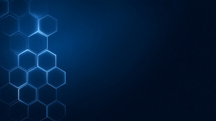 abstract biomedical background with hexagons and honeycombs