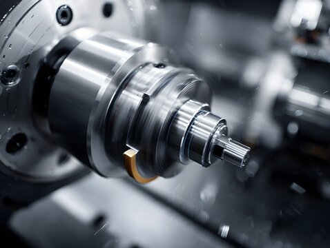 Macro CNC lathe turning showcasing precision metalworking craftsmanship for outstanding industrial manufacturing efficiency and quality