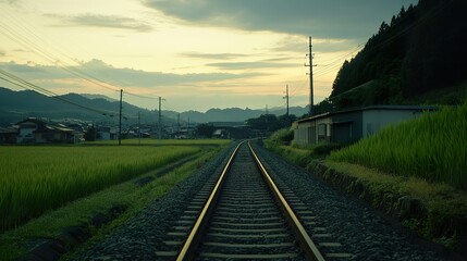 railway in the mountains