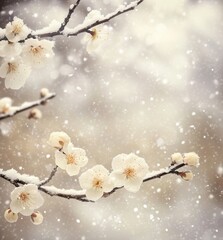 White plum blossom