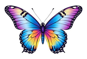 Fototapeta premium Close-up of a butterfly with coloured wings