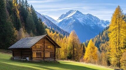 swiss mountain landscape