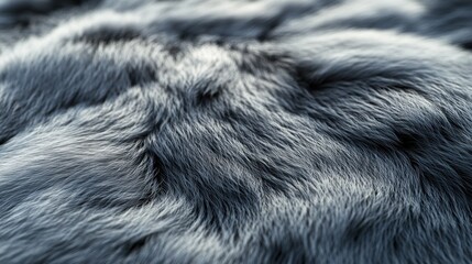 Gray faux fur texture