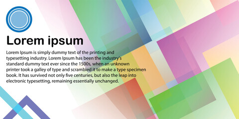 Fototapeta premium Abstract colorfull geometric square shape overlapping layer background. Vector illustration background