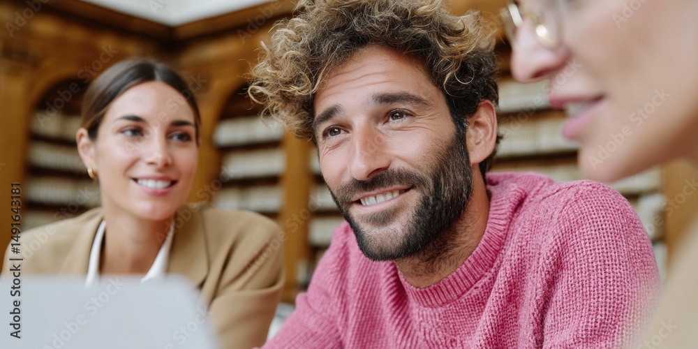 Fototapete collaborative finance redefined millennial professionals in vibrant workspace embracing inclusive we