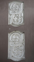 Naklejka premium Classic Carved Floral Ornament Detail