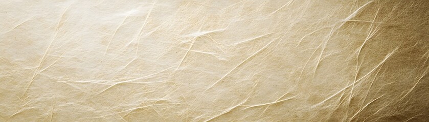 Fototapeta premium Close up view of textured light beige material.