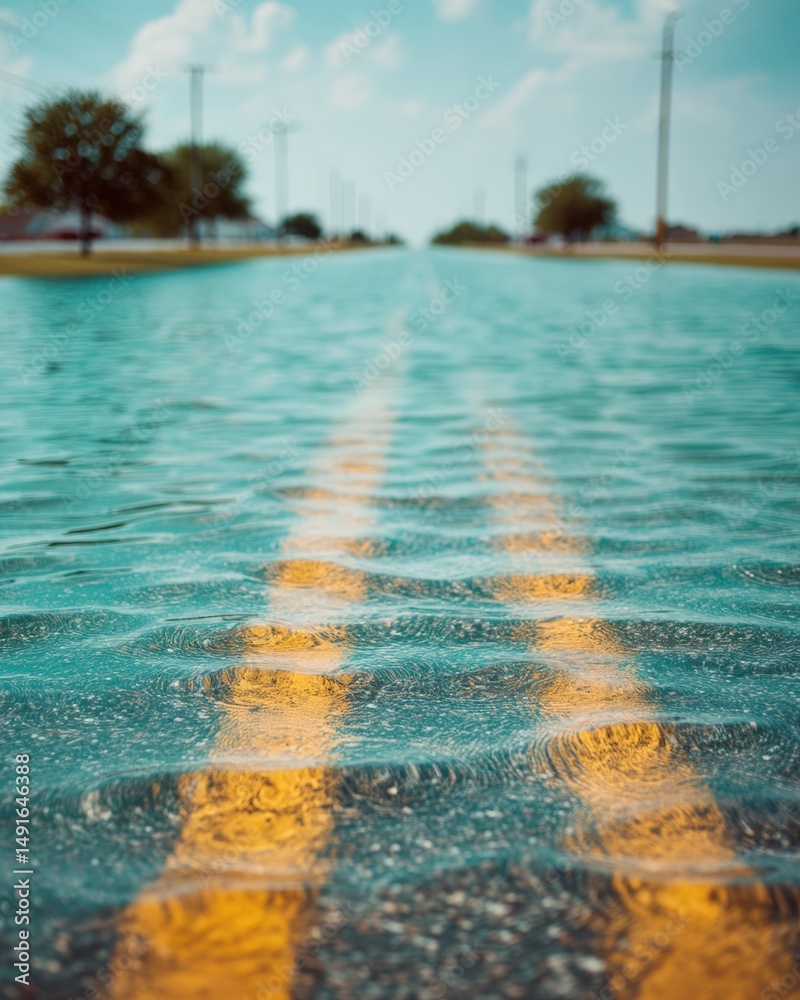 Aufkleber climate crisis visualization immersive flood imagery documenting infrastructure vulnerability and ex