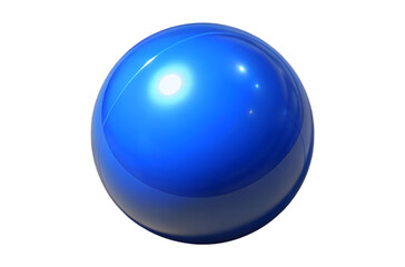 Fototapeta premium Shiny blue bubble isolated on light background