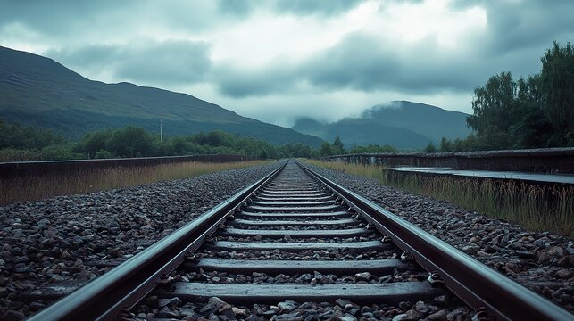 railroad in the mountains