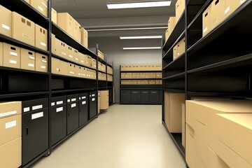 Organized storage room