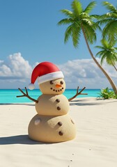 Sandy Santa's Tropical Holiday