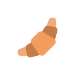 Stylized croissant depiction with softly geometric design and warm neutral hues