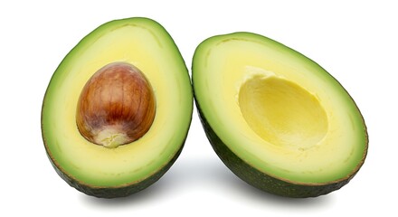 Halved Avocados: A Vibrant, Fresh, and Clean Still Life
