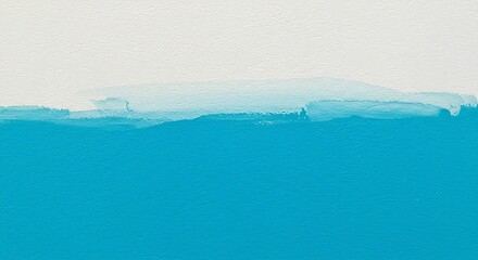 Abstract Turquoise Seascape: Soft Hues and Textured Brushstrokes
