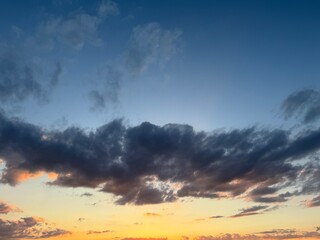 sunset in the clouds