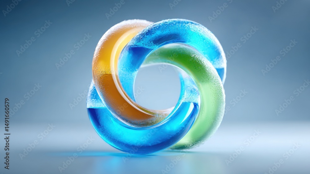 Poster a colorful abstract circular object capturing attention with its vibrant hues and unique form for cr