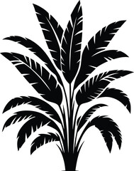 Tropical Plant landscape element vector illustration isolated on a white background