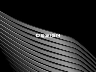 Black background with luxury gradient abstract lines.