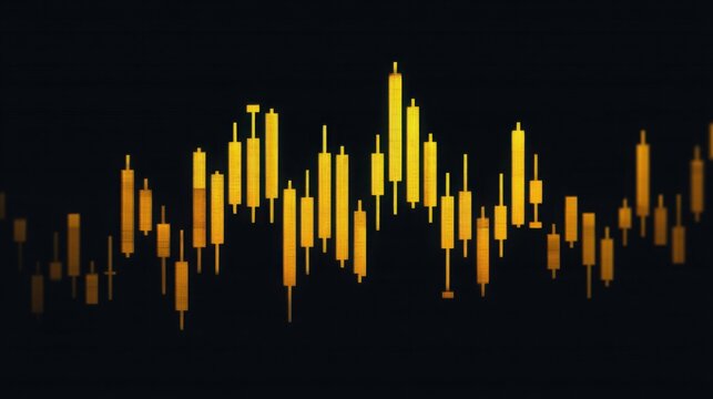 Black background with yellow line representing trend-following fibonacci trigger filter in business analysis