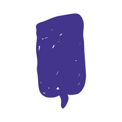 purple speech bubble marker element