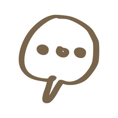 simple speech bubble element