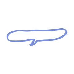 hand drawn speech bubble illustration