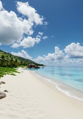 Azure Embrace: Tropical Shore