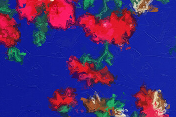 Various oil paintings, flowers, marine creatures, roses, peonies, flowers, birds, chrysanthemums, beautiful ones