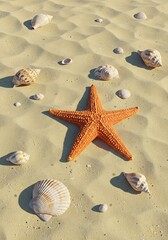 Sun-Kissed Starfish & Seashells