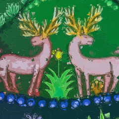 Various oil paintings, flowers, cat and dog landscapes, roses, peonies, cranes, plum blossoms, deer, chrysanthemums