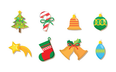 Set Icons Christmas elements